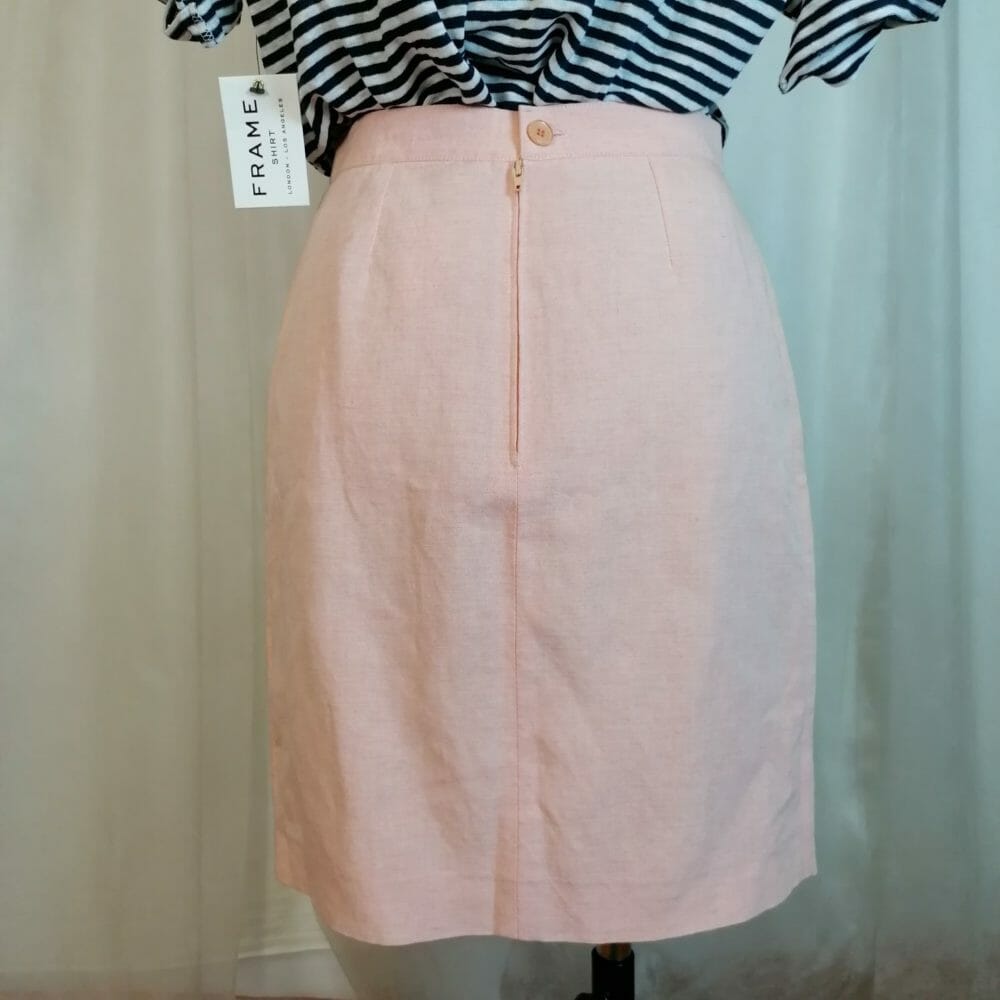 Kenzo, gonna rosa in lino e viscosa - immagine 5