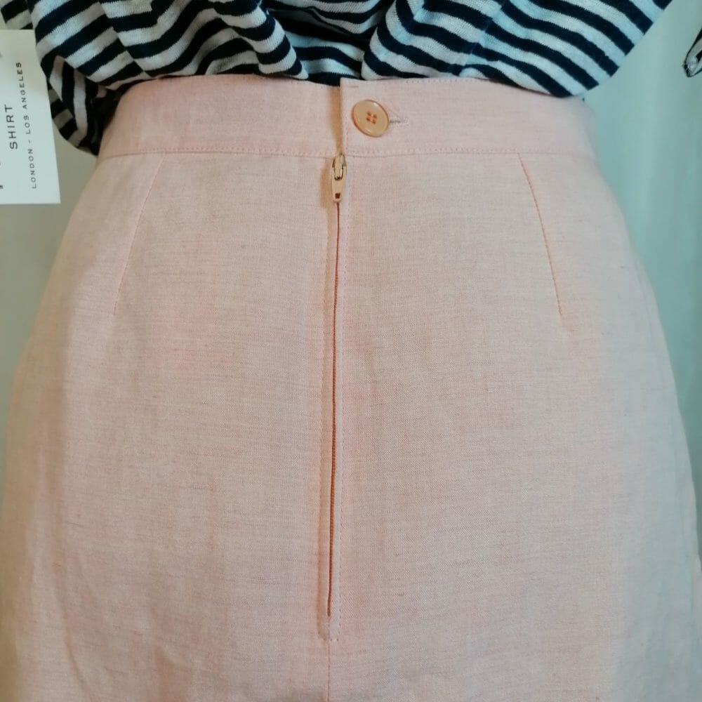 Kenzo, gonna rosa in lino e viscosa - immagine 2