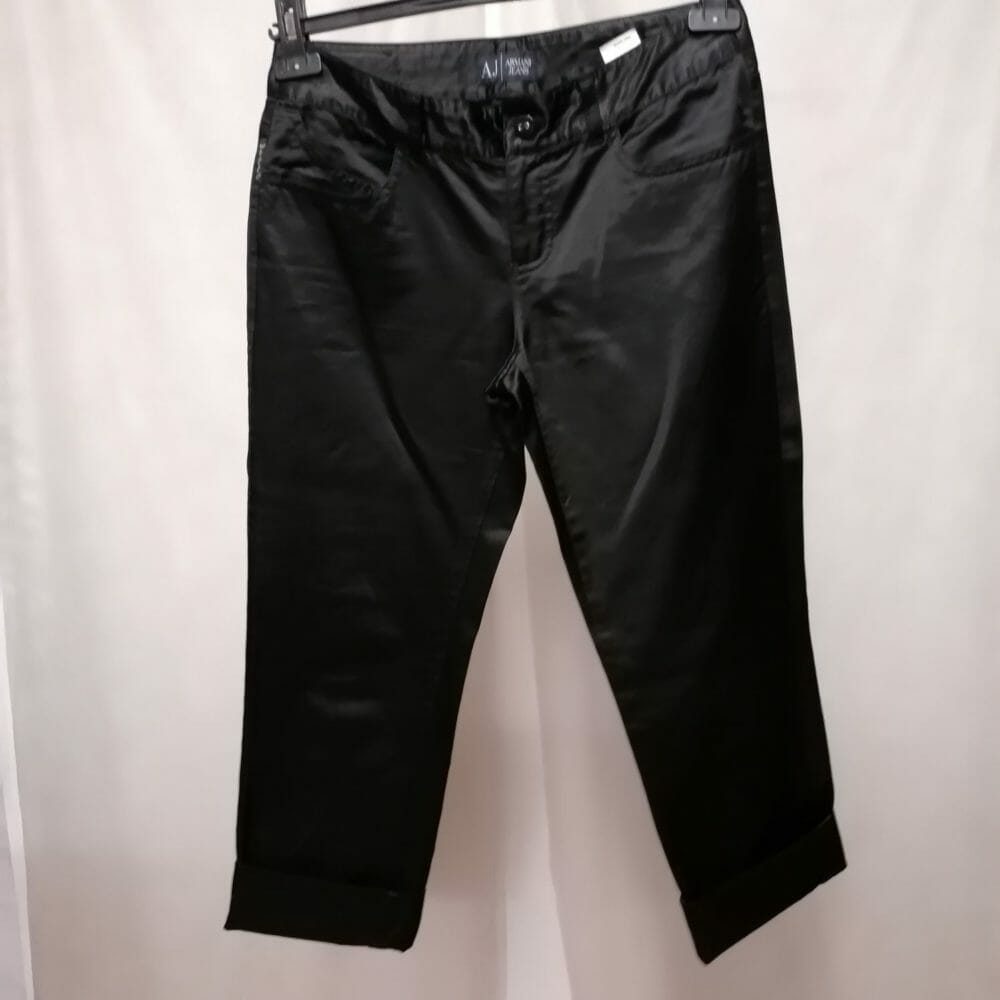 Armani Jeans pantaloni capri effetto raso - immagine 3