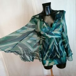 Orna Farho top di seta con maniche ad ala