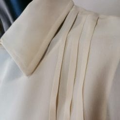 coordinato in seta top e camicia