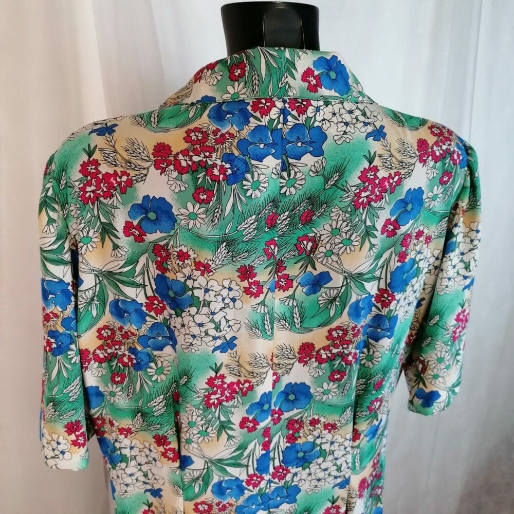 Abito vintage doppiopetto in poliestere