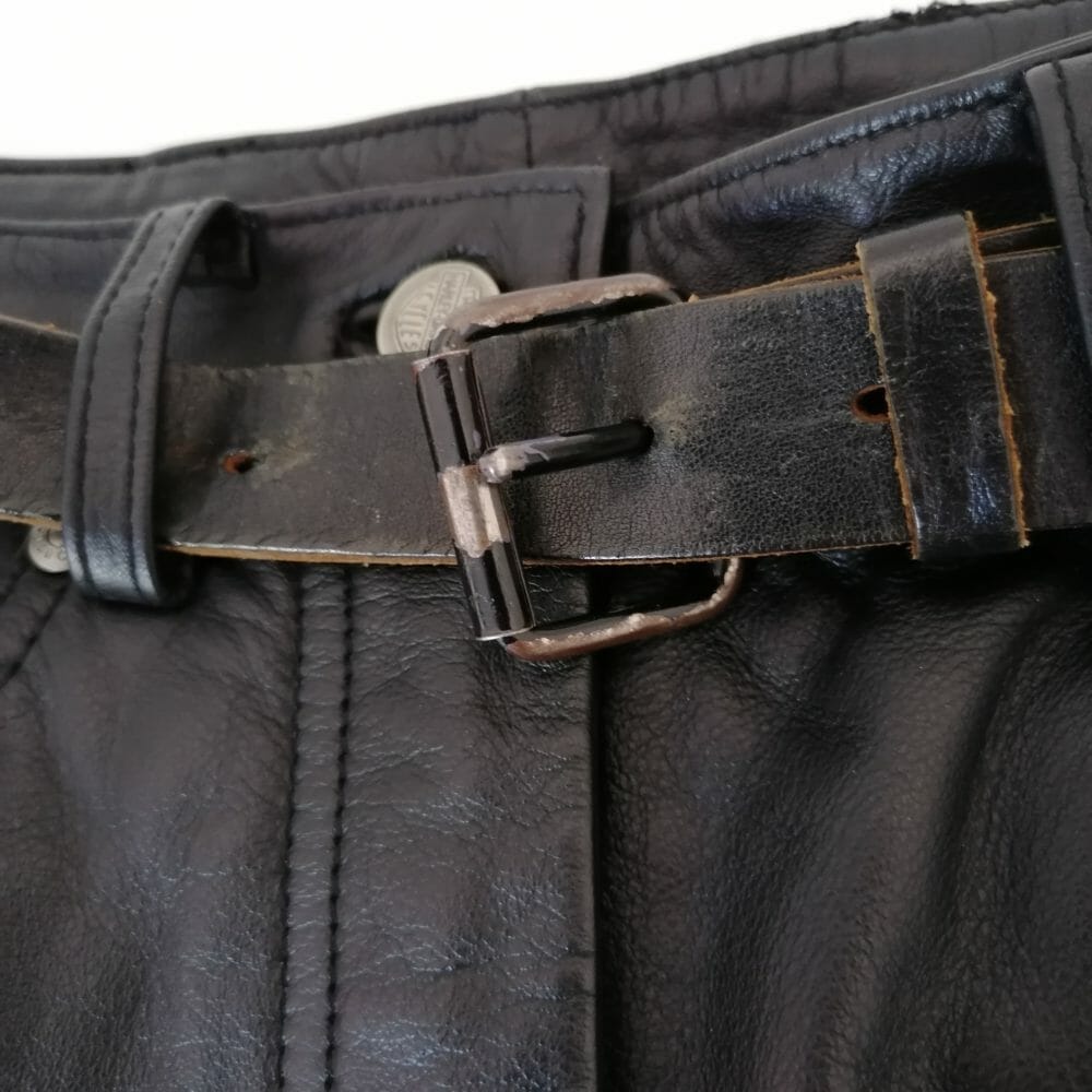 Harley Davidson pantaloni di pelle neri - immagine 7