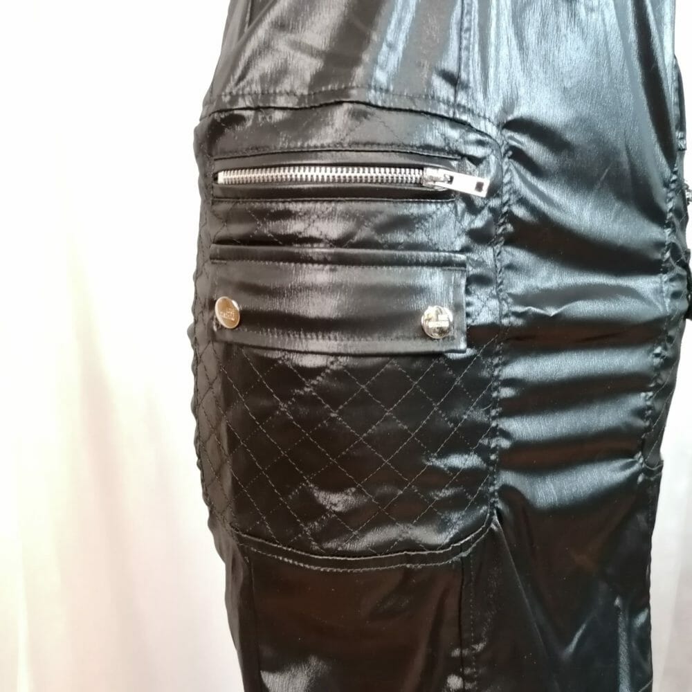 Love Moschino, abito nero elasticizzato effetto pelle - immagine 2