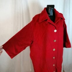 moschino cheap and chic cappotto di lana rosso