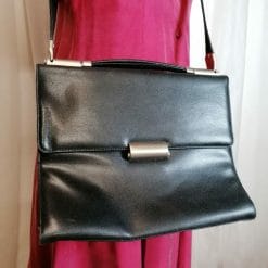 mandarina duck borza in pelle nera