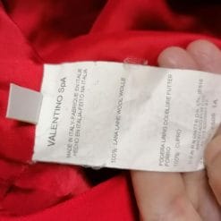 gonna valentino di lana rossa