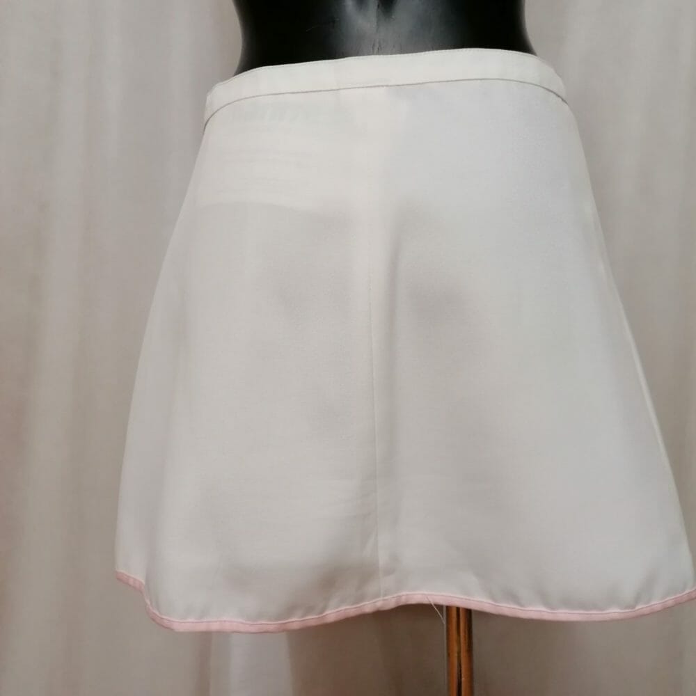 Gonnellino da tennis Brunik bianco e rosa - immagine 3