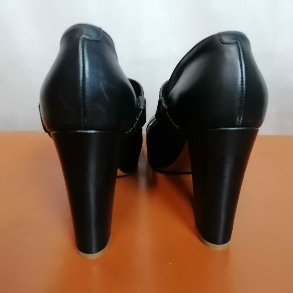 Luciano Soprani scarpe in pelle nera - immagine 3