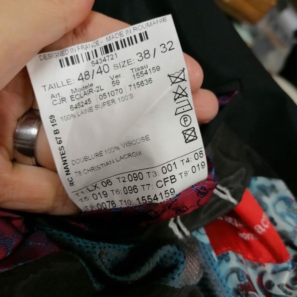 Christian Lacroix blazer da uomo in lana - immagine 5