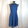 intrend abito blu svasato a maglia