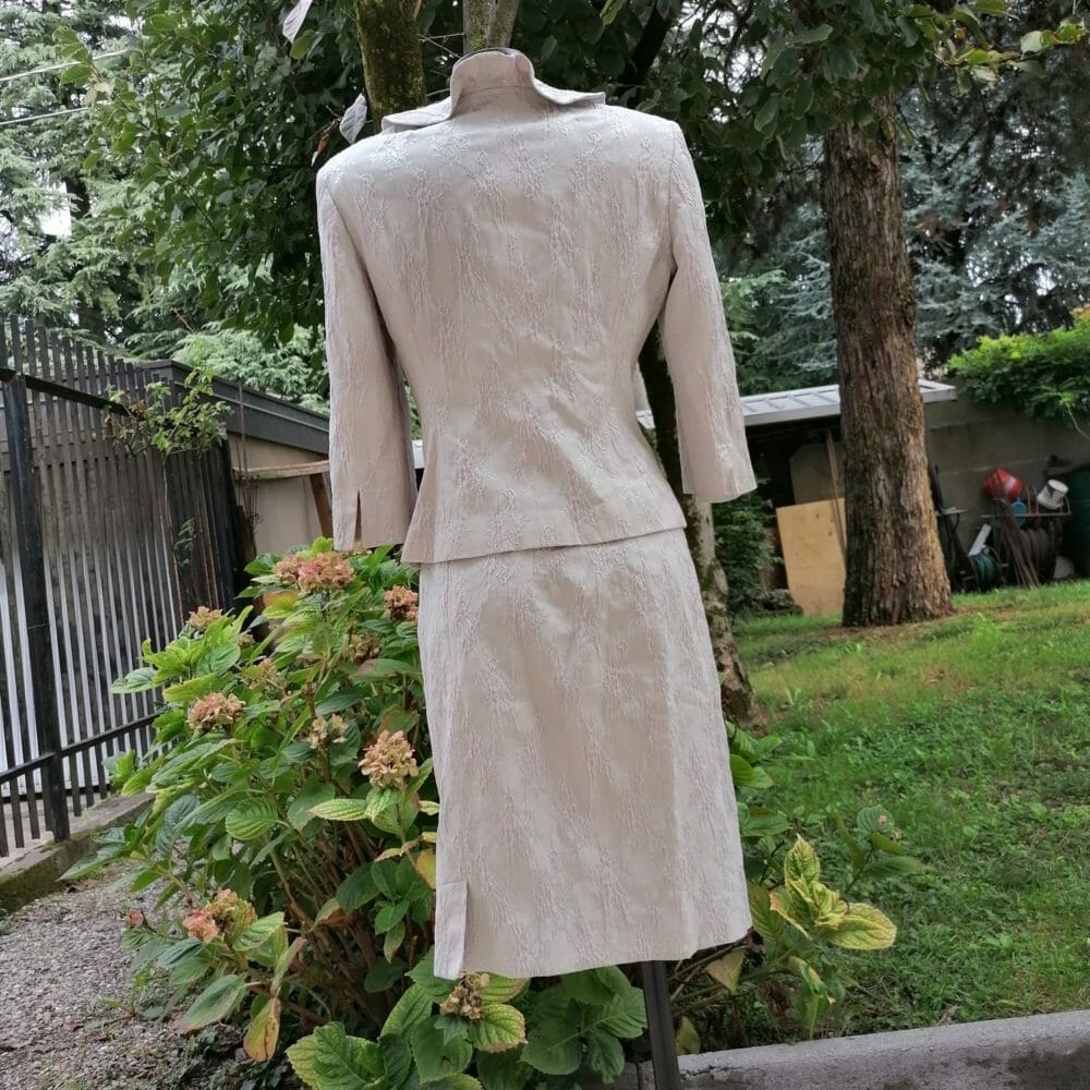 Completo tailleur cotone e seta bon ton - immagine 7