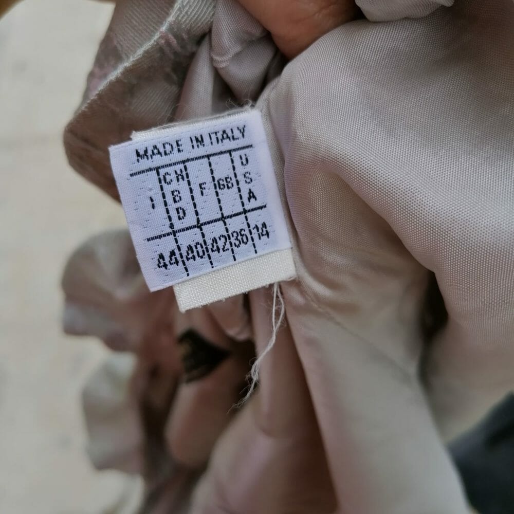 completo tailleur vintage misto seta