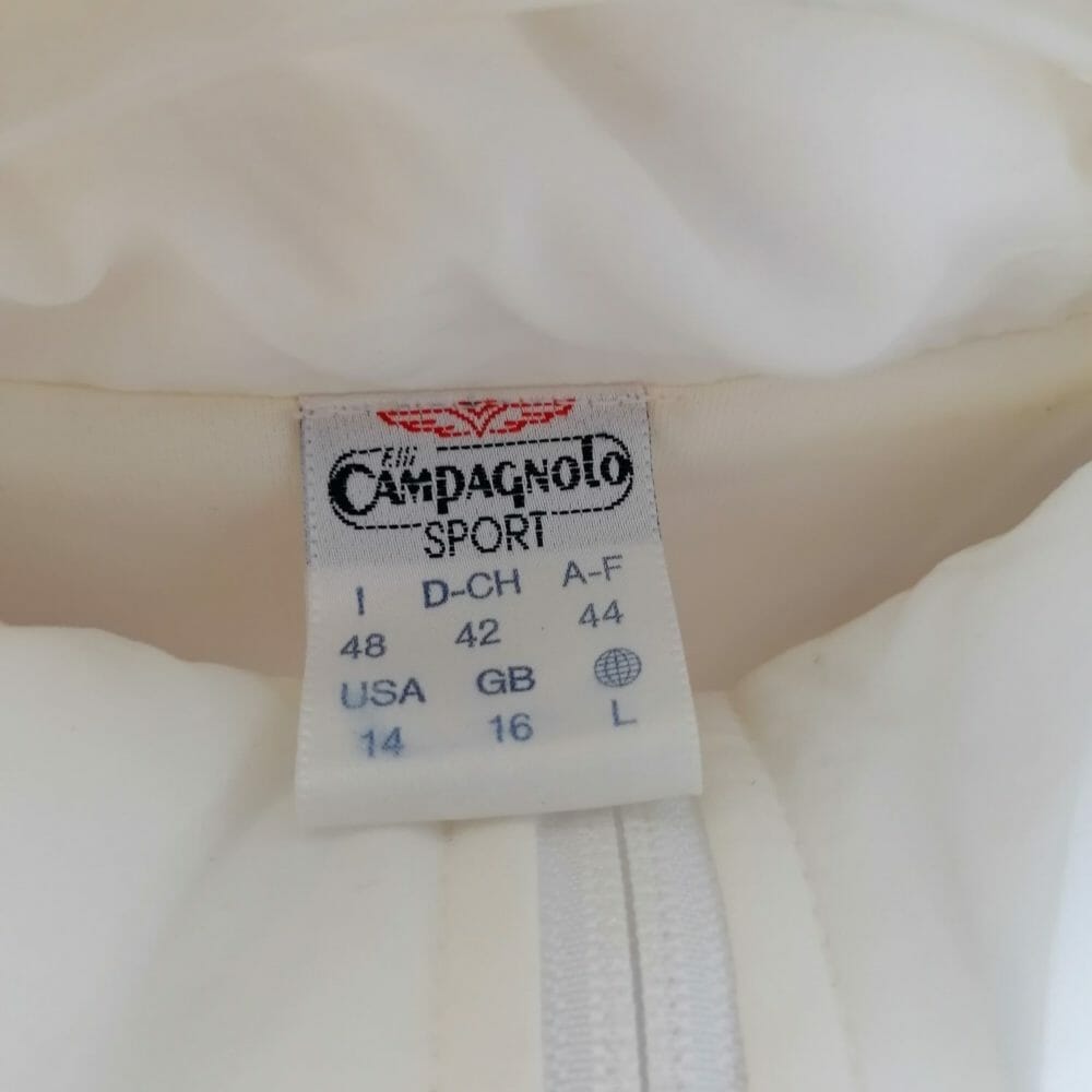 tuta vintage bianca anni 90