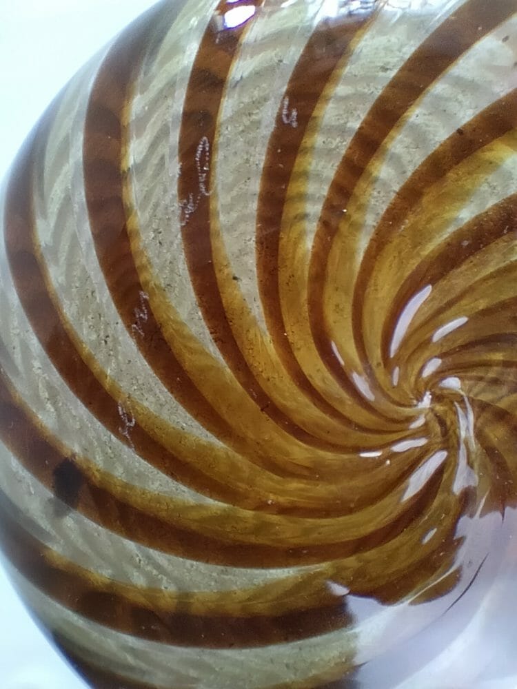 Vaso Venini in vetro a canne policrome ritorte - immagine 4