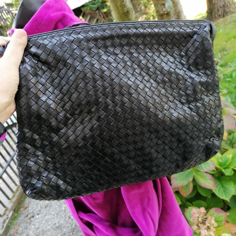 Arte Veneta, borsa in pelle intrecciata - immagine 3