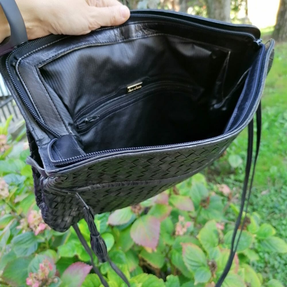 Arte Veneta, borsa in pelle intrecciata - immagine 4