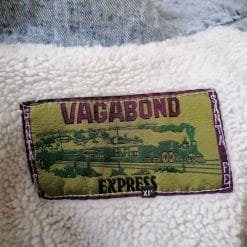 giaccone imbottito di jeans con pelo