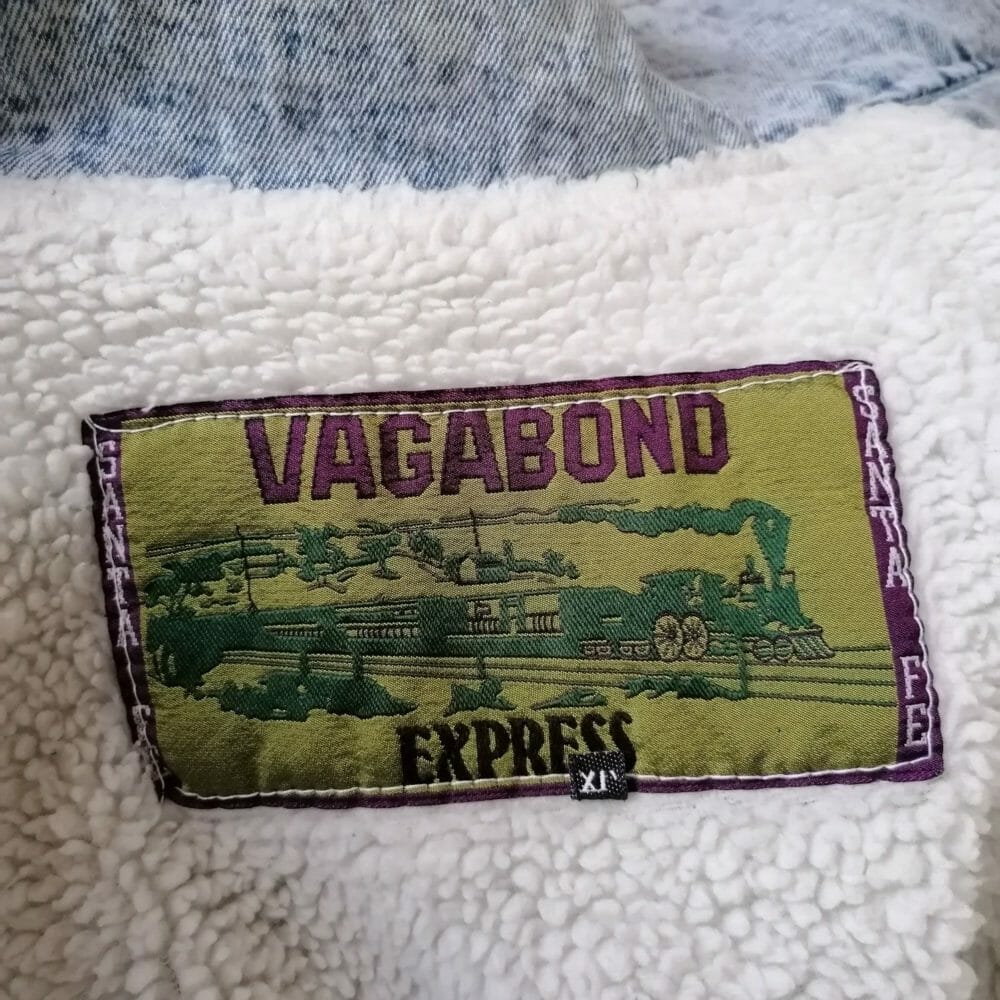 giaccone imbottito di jeans con pelo