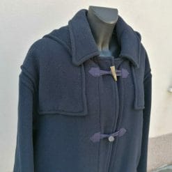 parka vintage blu in lana