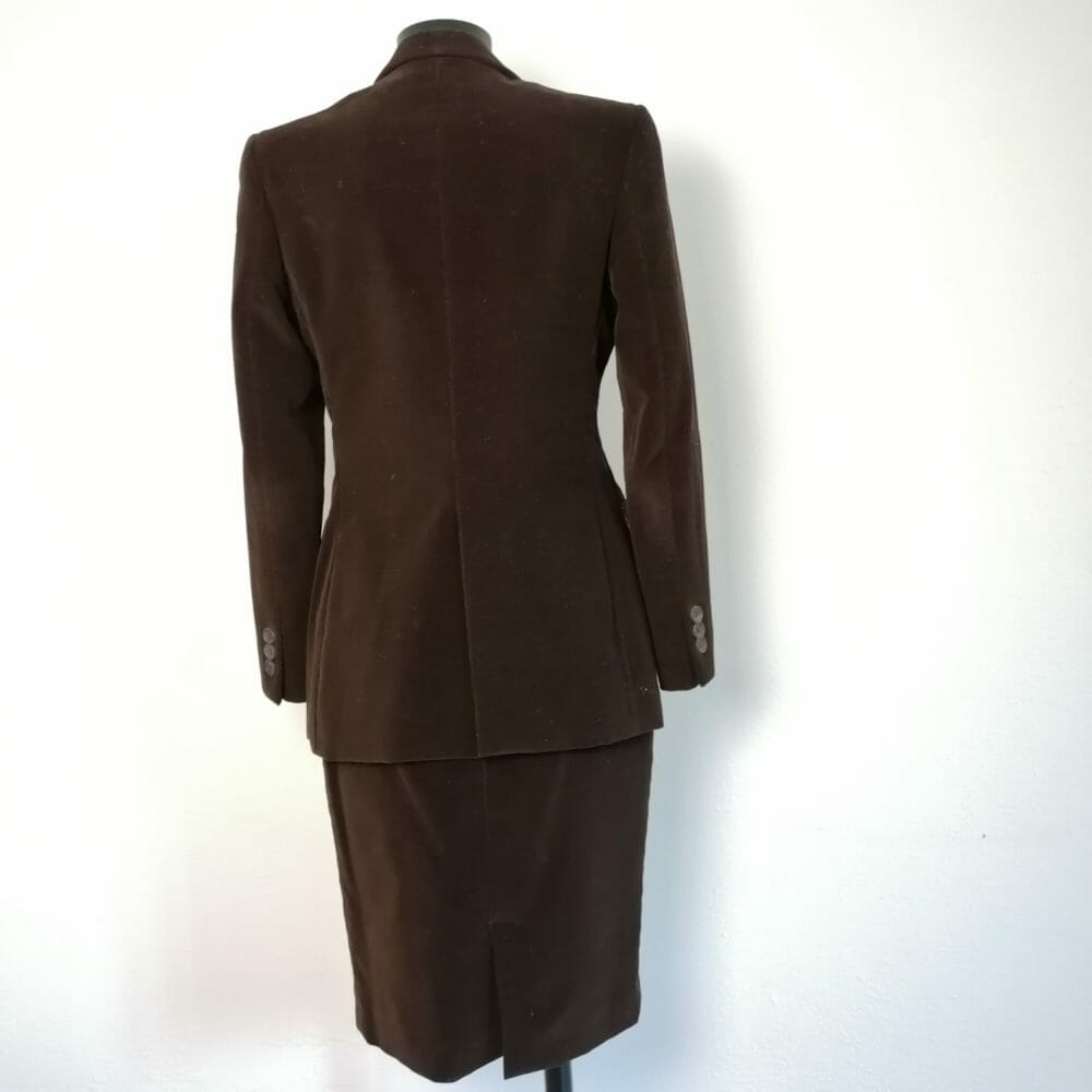 Aquascutum tailleur vintage marrone - immagine 6