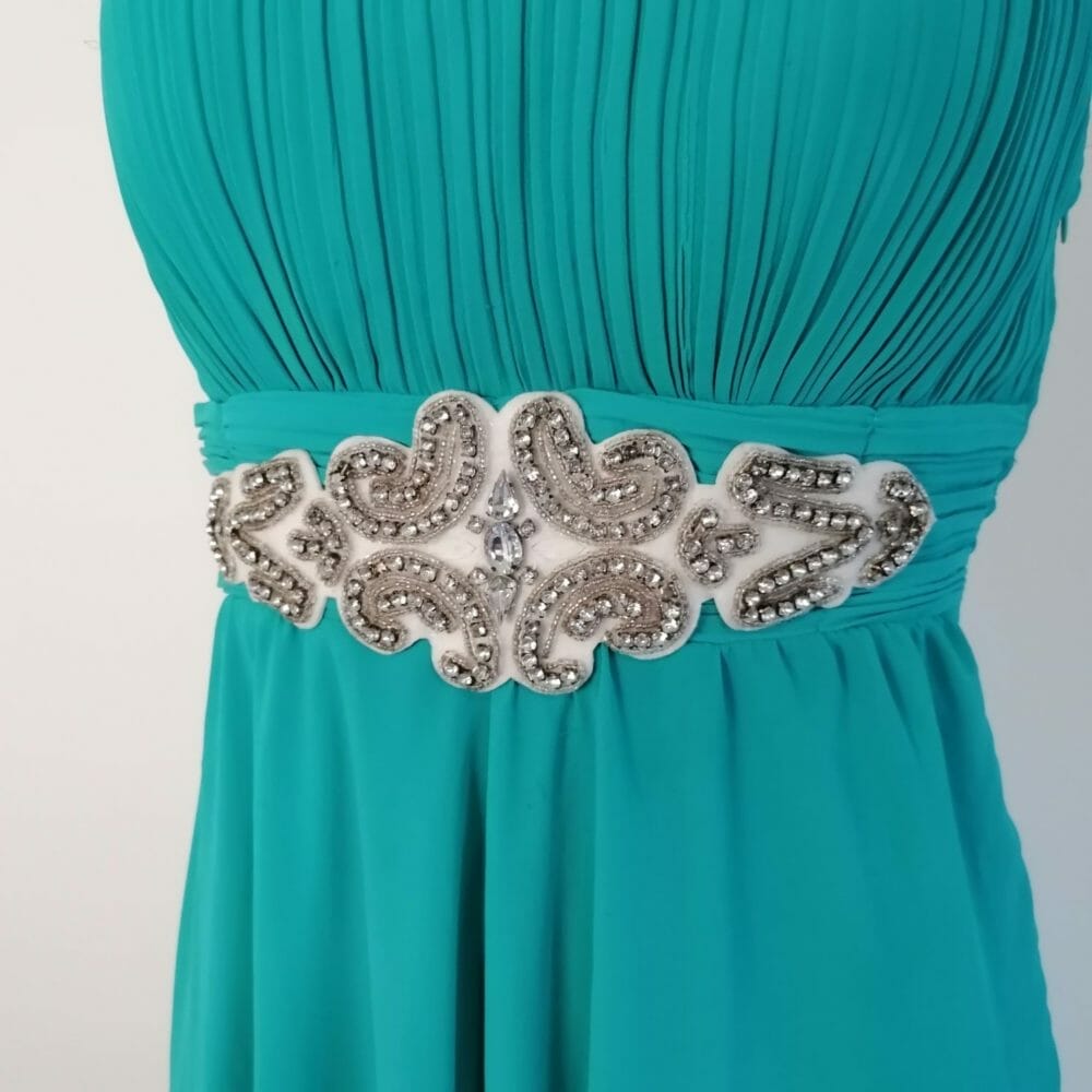 Abito handmade monospalla lungo - immagine 3