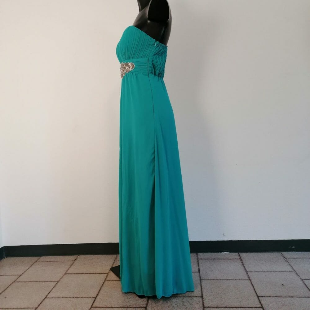 Abito handmade monospalla lungo - immagine 5