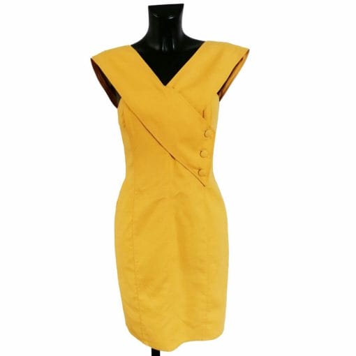 vestito basile tubino giallo