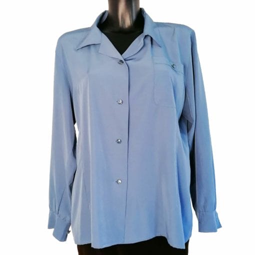 Camicia seta azzurra shop