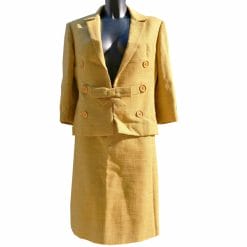 completo tailleur vintage senape sartoriale