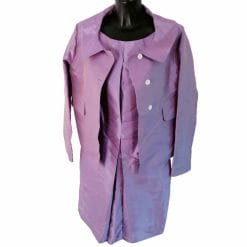 roberto musso completo vintage in seta lilla