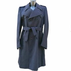 trench cappotto in lana navy