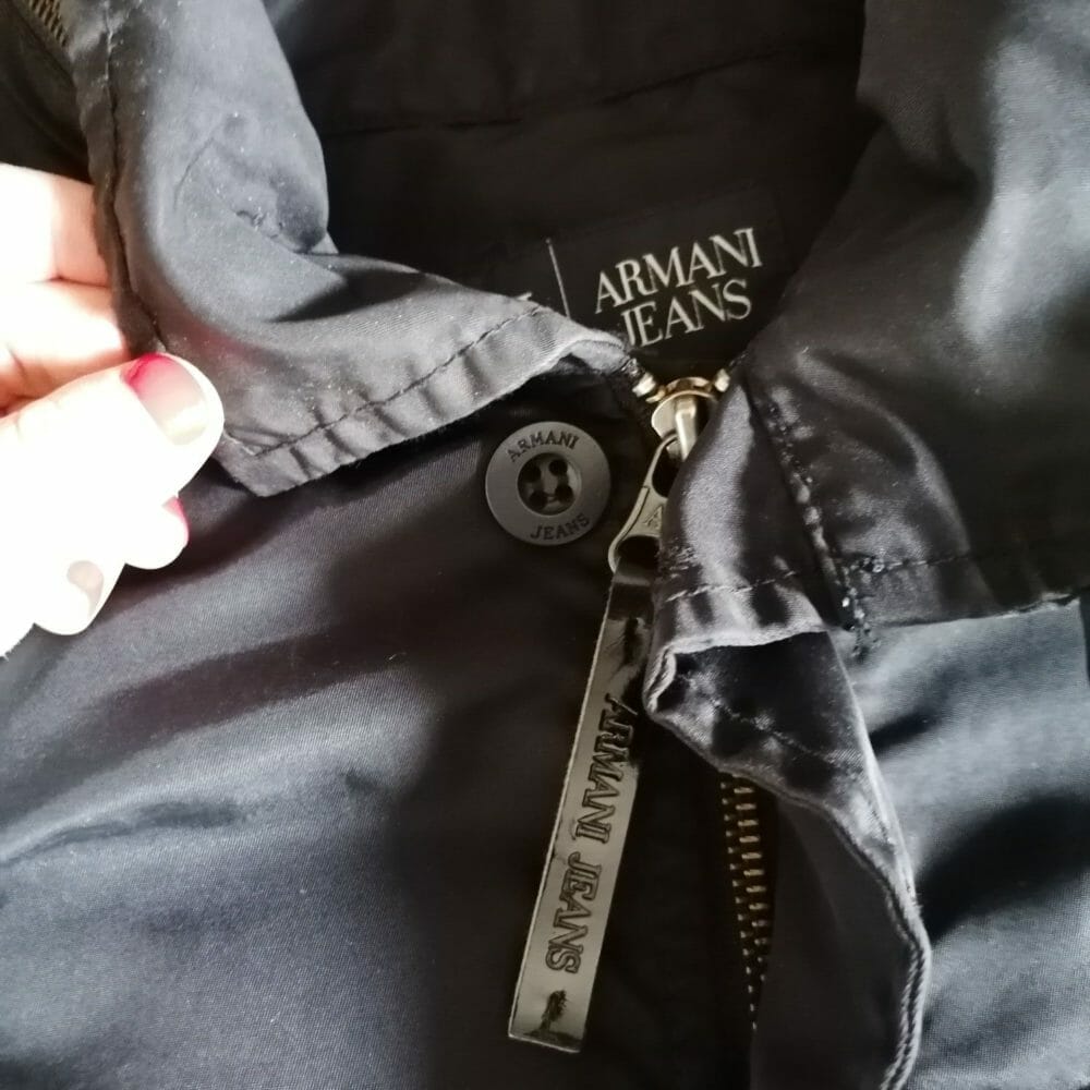 armani jeans giacca impermeabile uomo