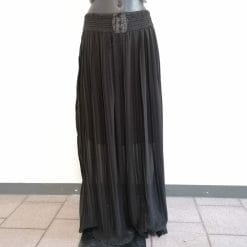 gonna lunga a pieghe in viscosa