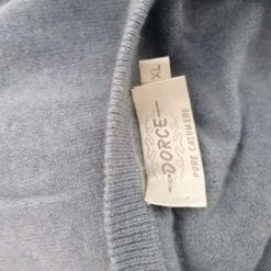 maglione in cachemire da uomo azzurro