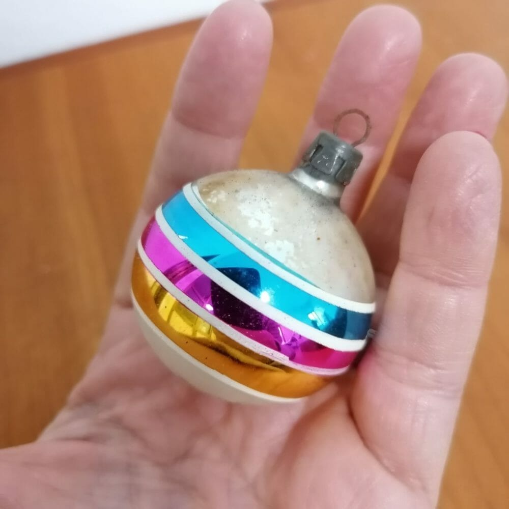 Palline di Natale vintage in vetro, 16 pezzi - immagine 4