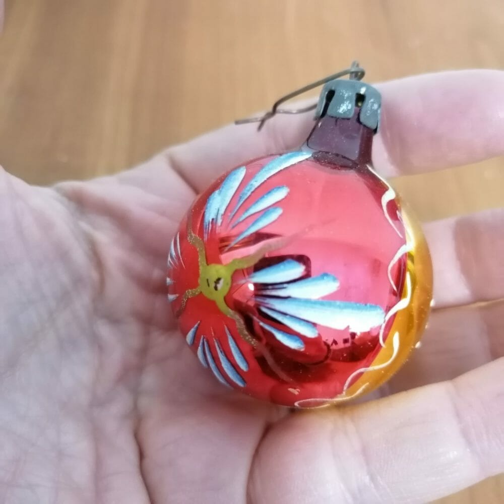 16 palline di vetro vintage