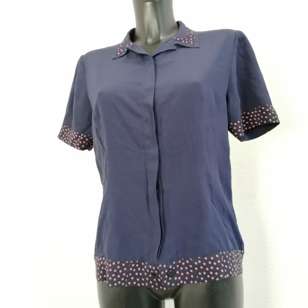 camicetta vintage di seta handmade