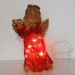 angioletto di natale vintage che si illumina