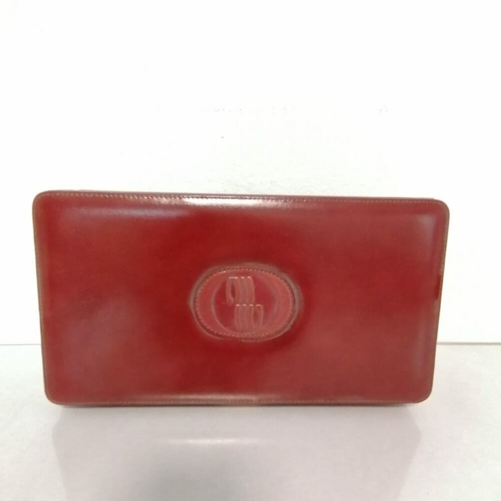 Cofanetto per toilette vintage in pelle con logo - immagine 4