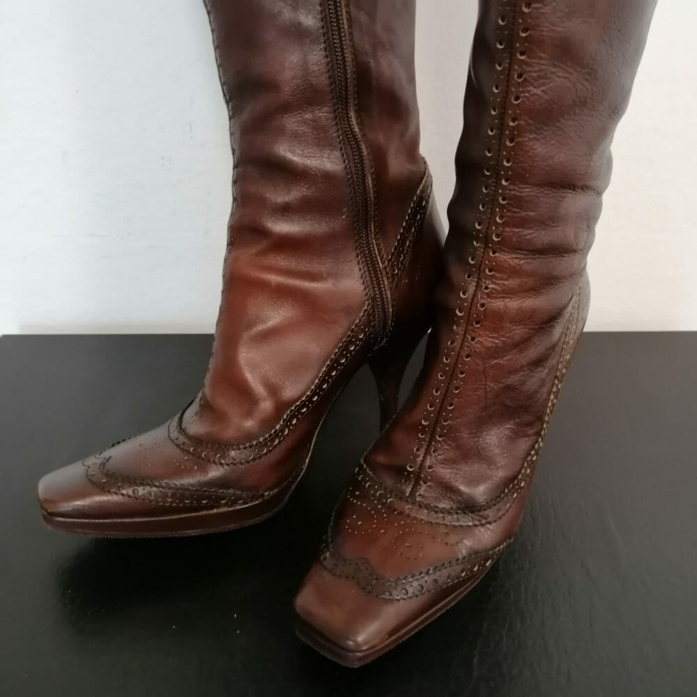 Nebuloni per Flavio Zanasca stivali di pelle - immagine 4