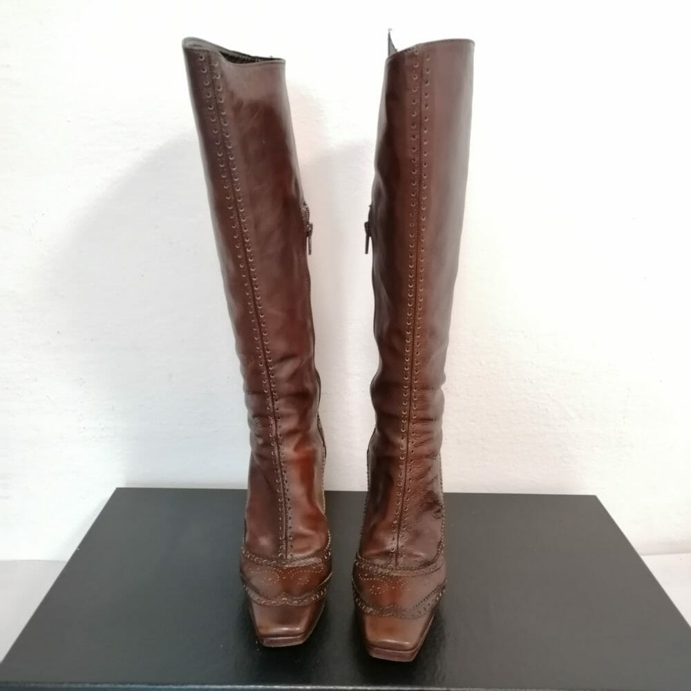 Nebuloni per Flavio Zanasca stivali di pelle - immagine 8