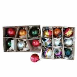 16 palline di vetro vintage