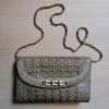 borsetta lurex argento e oro vintage