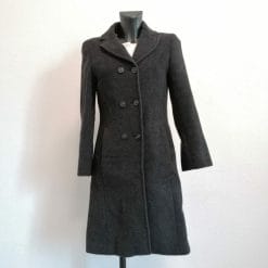 max&co cappotto grigio di lana da donna