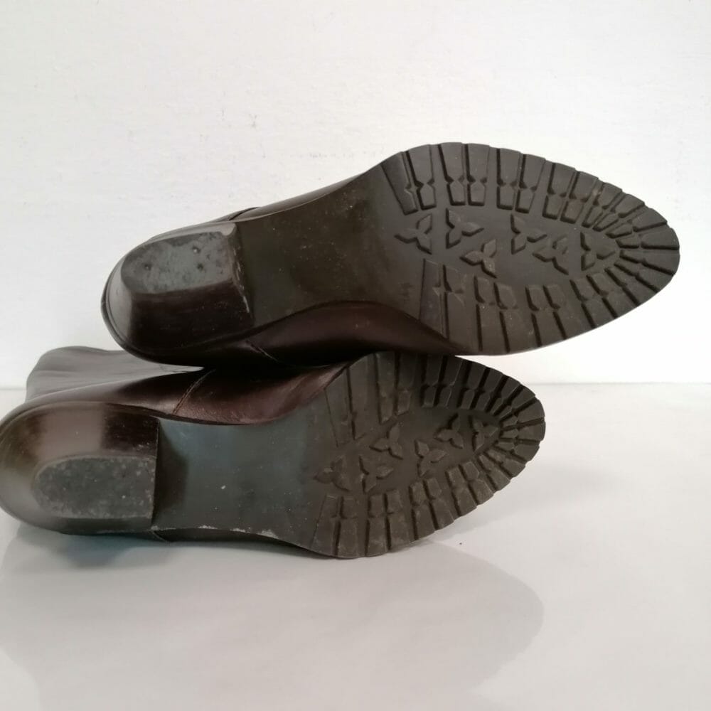 Stivali di pelle con vera pelliccia - immagine 3