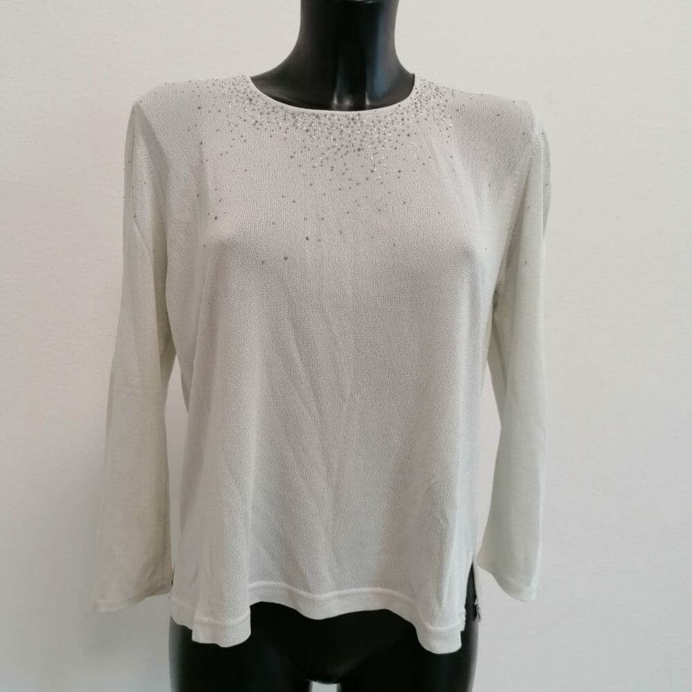 maglia les copains con perline