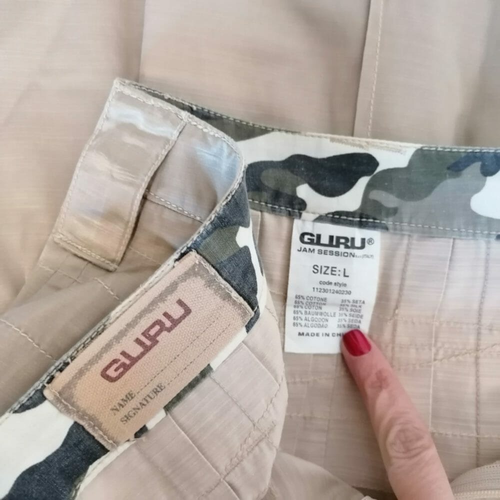 guru minigonna in cotone e seta a pieghe