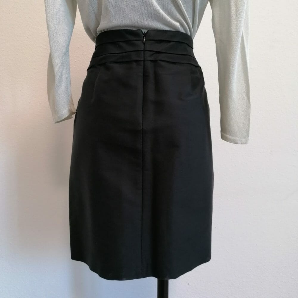 Intrend gonna in seta e cotone nera - immagine 5