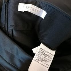 intrend gonna in cotone e seta nera